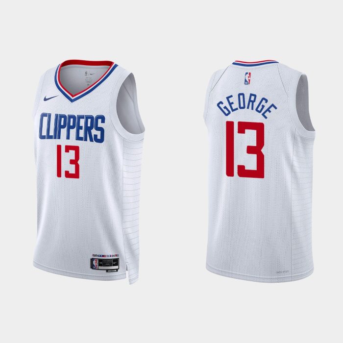 Los Angeles Clippers Paul George #13 Association Edition White Jersey
