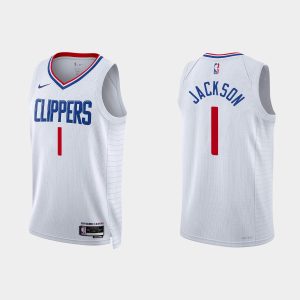 Los Angeles Clippers Reggie Jackson #1 Association Edition White Jersey