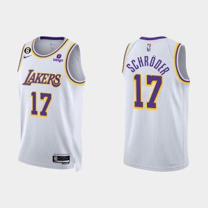Los Angeles Lakers Dennis Schroder #17 2022-23 Association Edition White Jersey Swingman