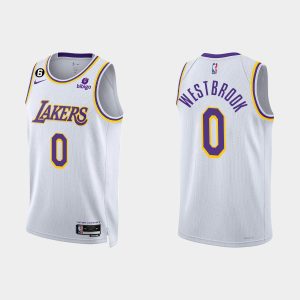 Los Angeles Lakers Russell Westbrook #0 2022-23 Association Edition White Jersey Swingman