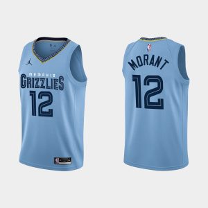 Memphis Grizzlies #12 Ja Morant 2022-23 Statement Edition Blue Jersey
