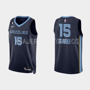 Memphis Grizzlies #15 Brandon Clarke Icon Edition Navy 2022-23 Jersey