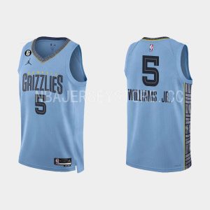 Memphis Grizzlies #5 Vince Williams Jr. Statement Edition Light Blue 2022-23 Jersey