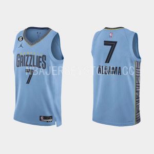 Memphis Grizzlies #7 Santi Aldama Statement Edition Light Blue 2022-23 Jersey