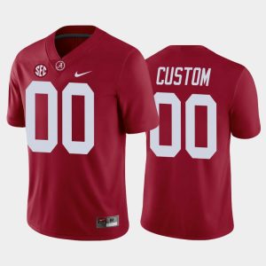 Men Alabama Crimson Tide Custom Game College Football Jersey - Crimson