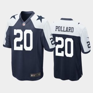 Men Dallas Cowboys Tony Pollard Alternate Game Jersey - Navy