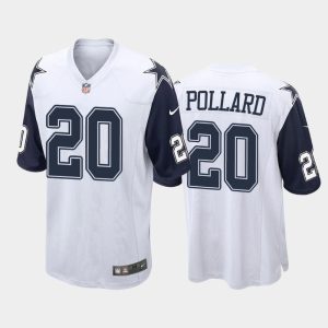 Men Dallas Cowboys Tony Pollard Alternate Game Jersey - White