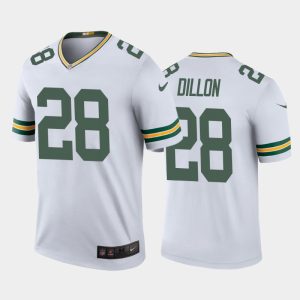 Men Green Bay Packers A.J. Dillon Color Rush Legend Jersey - White
