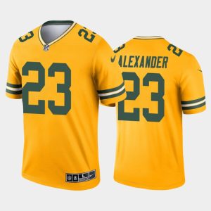 Men Green Bay Packers Jaire Alexander 2021 Inverted Legend Jersey - Gold