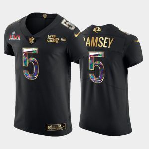 Men Jalen Ramsey Super Bowl LVI Champions Diamond Jersey - Black