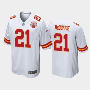 Men Kansas City Chiefs Trent McDuffie 2022 NFL Draft Game Jersey - White