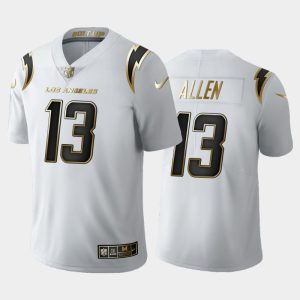 Men Los Angeles Chargers Keenan Allen Golden Limited Jersey - White