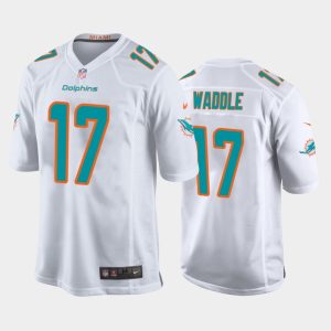 Men Miami Dolphins Jaylen Waddle Game Jersey - White