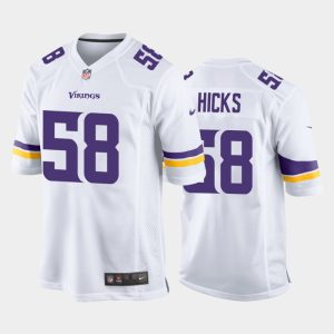 Men Minnesota Vikings Jordan Hicks Game Jersey - White