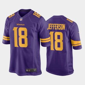 Men Minnesota Vikings Justin Jefferson Alternate Game Jersey - Purple