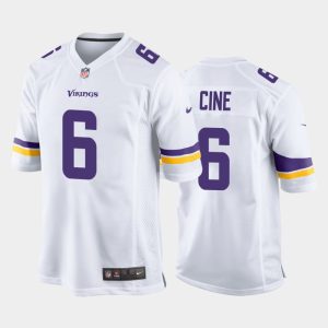 Men Minnesota Vikings Lewis Cine 2022 NFL Draft Game Jersey - White