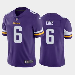 Men Minnesota Vikings Lewis Cine 2022 NFL Draft Vapor Limited Jersey - Purple