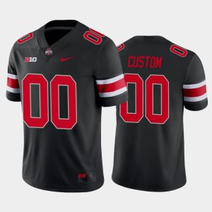 Men Ohio State Buckeyes Custom College Football Alternate Game Jersey - Black