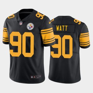 Men Pittsburgh Steelers T.J. Watt Color Rush Limited Jersey - Black