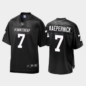 Men San Francisco 49ers Colin Kaepernick ImWithKap Jersey - Black