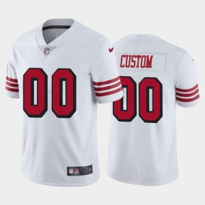 Men San Francisco 49ers Custom Color Rush Limited Jersey - White