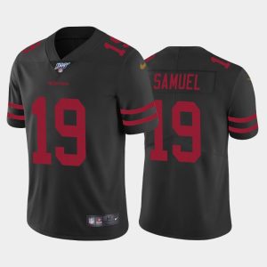 Men San Francisco 49ers Deebo Samuel 100th Season Vapor Limited Jersey - Black