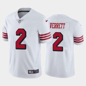 Men San Francisco 49ers Jason Verrett Color Rush Limited Jersey - White