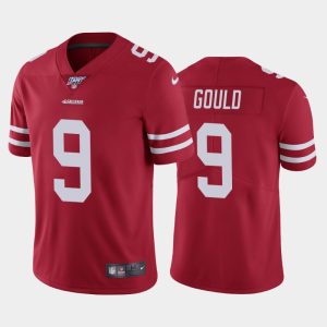 Men San Francisco 49ers Robbie Gould 100th Season Vapor Limited Jersey - Scarlet