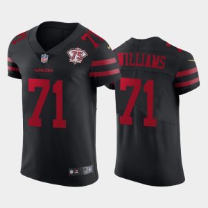 Men San Francisco 49ers Trent Williams 75th Anniversary Jersey - Black