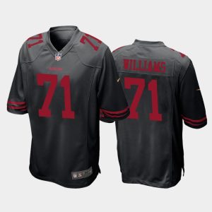 Men San Francisco 49ers Trent Williams Game Jersey - Black