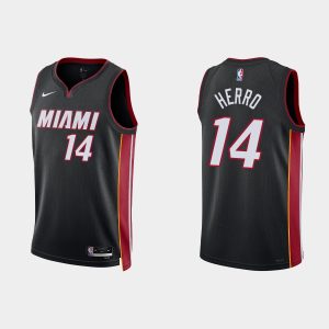 Miami Heat #14 Tyler Herro Icon Edition Black 2022-23 Jersey