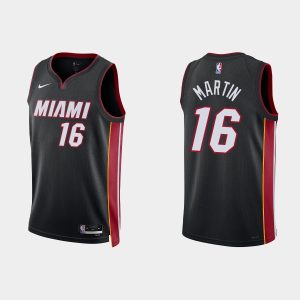 Miami Heat #16 Caleb Martin Icon Edition Black 2022-23 Jersey