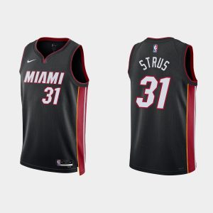 Miami Heat #31 Max Strus Icon Edition Black 2022-23 Jersey