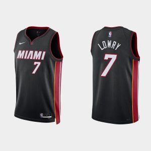 Miami Heat #7 Kyle Lowry Icon Edition Black 2022-23 Jersey