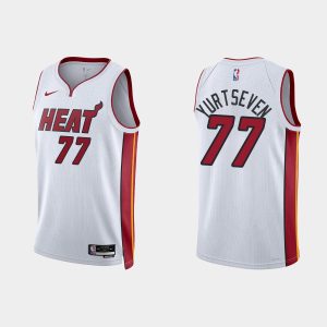 Miami Heat Omer Yurtseven #77 Association Edition White Jersey