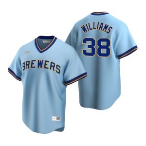 Milwaukee Brewers Devin Williams Powder Blue Cooperstown Collection Road Jersey