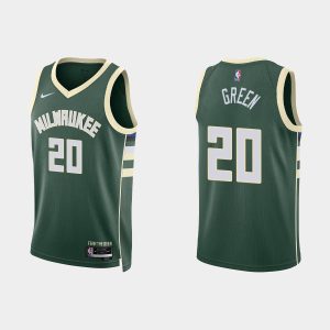 Milwaukee Bucks #20 A. J. Green Icon Edition Hunter Green 2022-23 Jersey