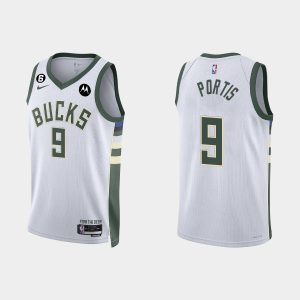 Milwaukee Bucks Bobby Portis #9 Association Edition White Jersey