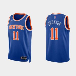 New York Knicks #11 Jalen Brunson 2022-23 Icon Edition Royal Jersey