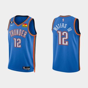 Oklahoma City Thunder #12 Lindy Waters III Icon Edition White 2022-23 Jersey