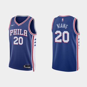 Philadelphia 76ers #20 Georges Niang Icon Edition Royal 2022-23 Jersey