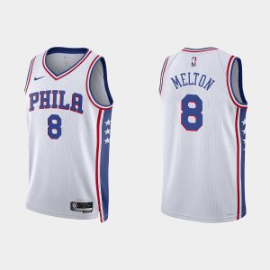 Philadelphia 76ers De'Anthony Melton #8 Association Edition White Jersey