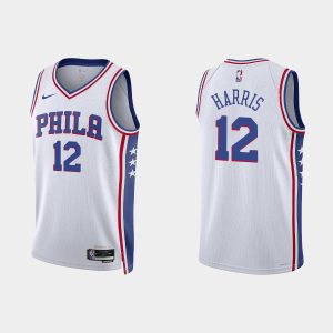 Philadelphia 76ers Tobias Harris #12 2022-23 Association Edition White Jersey Swingman