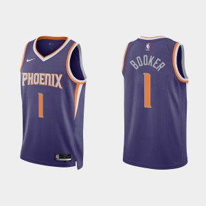 Phoenix Suns #1 Devin Booker Icon Edition Purple 2022-23 Jersey