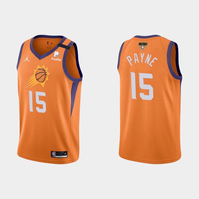 Phoenix Suns 2021 NBA Finals #15 Cameron Payne Orange Swingman Jersey Statement