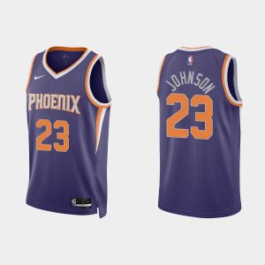 Phoenix Suns #23 Cameron Johnson Icon Edition Purple 2022-23 Jersey