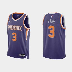 Phoenix Suns #3 Chris Paul Icon Edition Purple 2022-23 Jersey