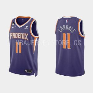 Phoenix Suns #34 Jock Landale Icon Edition Purple 2022-23 Jersey