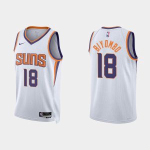 Phoenix Suns Bismack Biyombo #18 Association Edition White Jersey