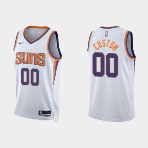 Phoenix Suns Custom #00 Association Edition White Jersey